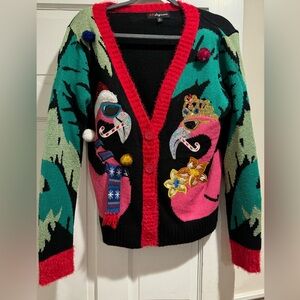 32 Degrees Ugly Christmas Cardigan Sweater Size Medium